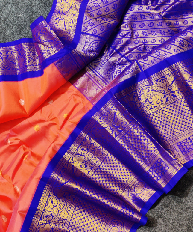 Gadwal pure handloom kuttu silk saree - GPS120