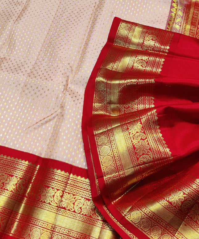 Kanchi pure kuttu border Saree - KMP1294