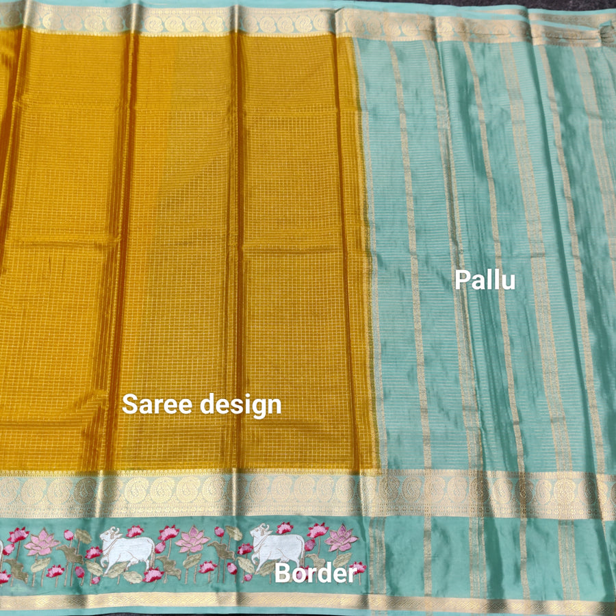 Semi crepe silk saree - SC09