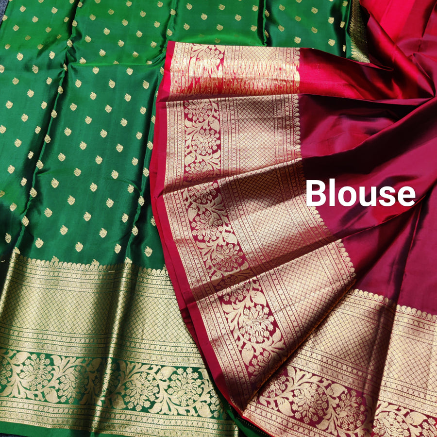 Kanchi pure handloom silk Saree - KMP163