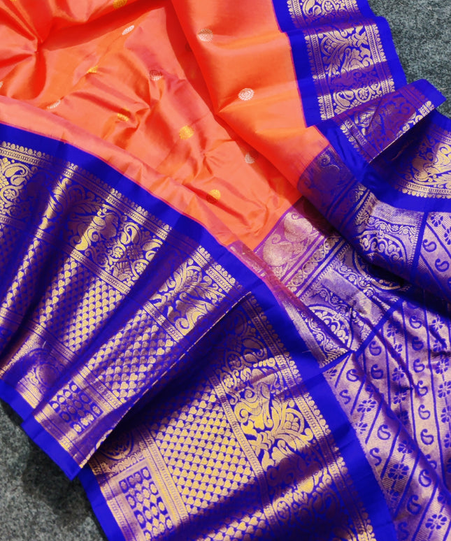Gadwal pure handloom kuttu silk saree - GPS120
