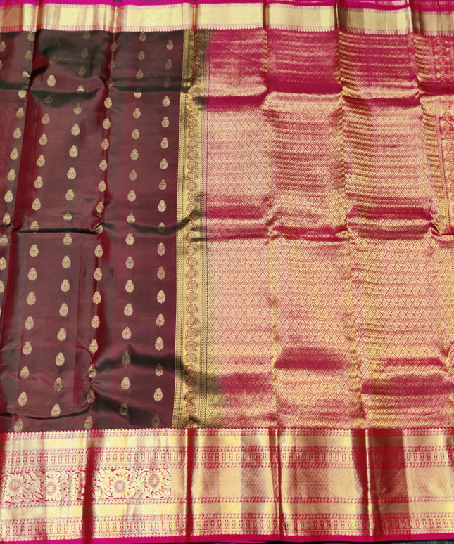 Kanchi pure vintage silk Saree - KMP2079