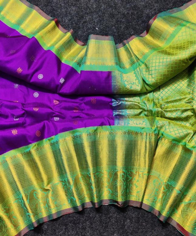Gadwal pure handloom kuttu silk saree - GPS125