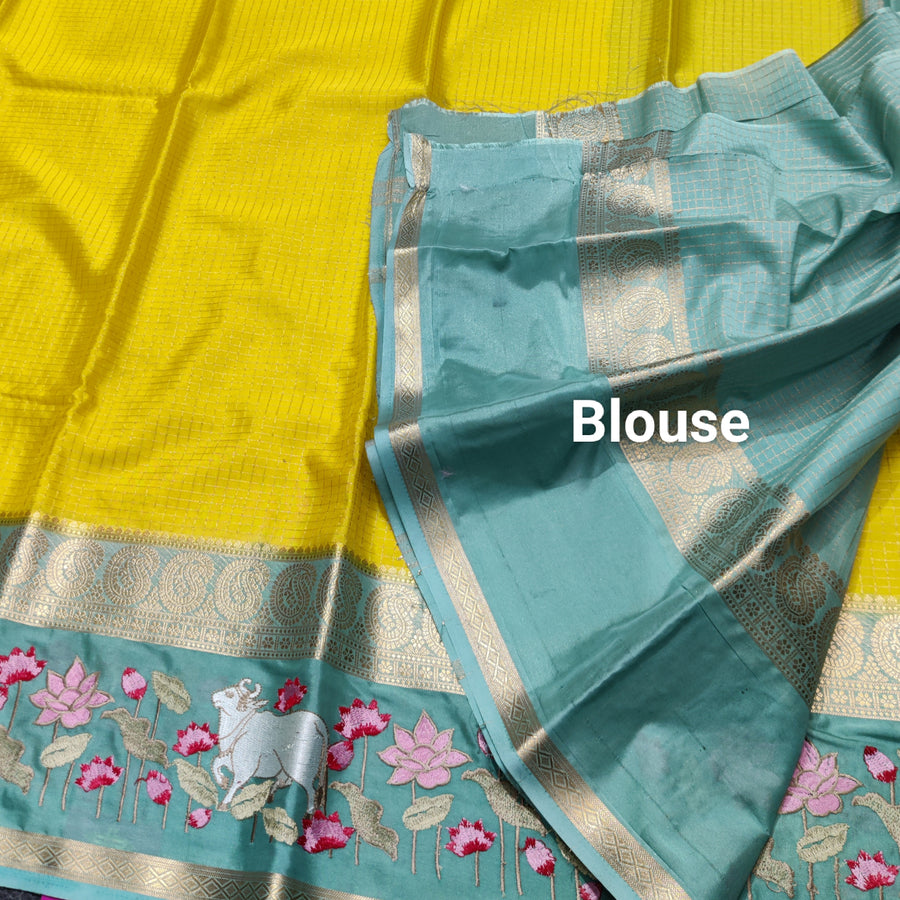 Semi crepe silk saree - SC05