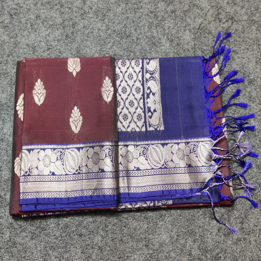 Kanchi pattu small border sarees - KMP152