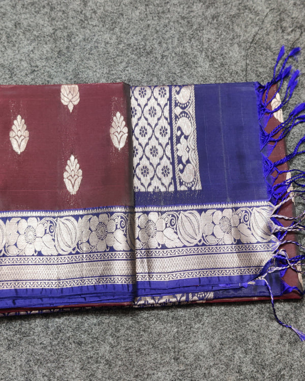 Kanchi pattu small border sarees - KMP152