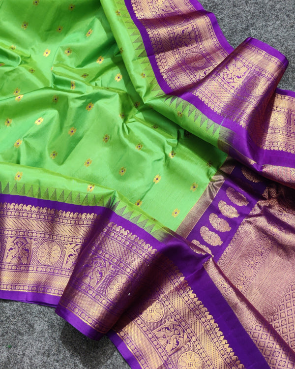 Gadwal Handloom pure silk- GPS45