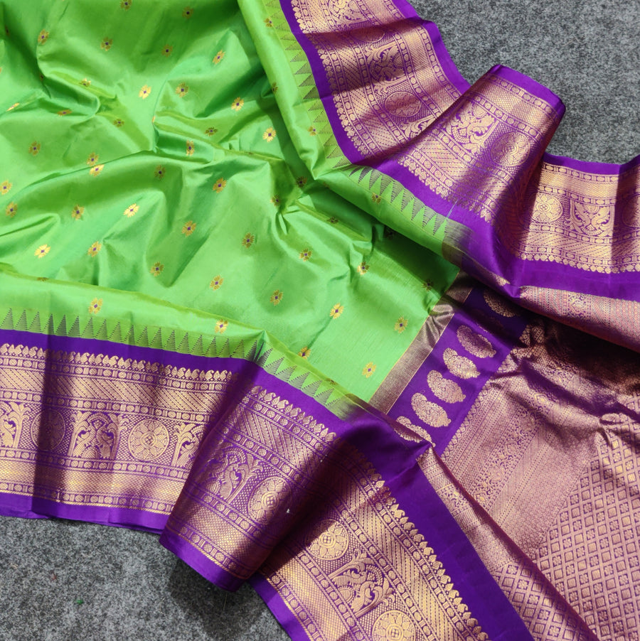 Gadwal Handloom pure silk- GPS45