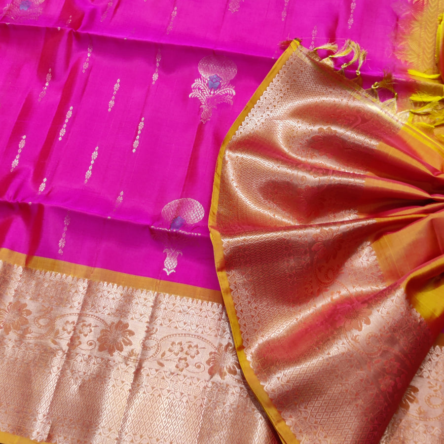 Meenakari kanchi lightweight pattu Saree - KMP122