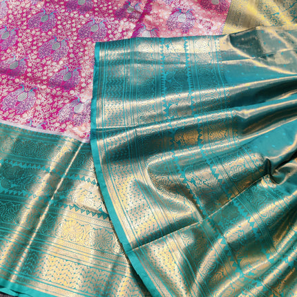 Kanchi pattu half fine Bridal Saree -HF262