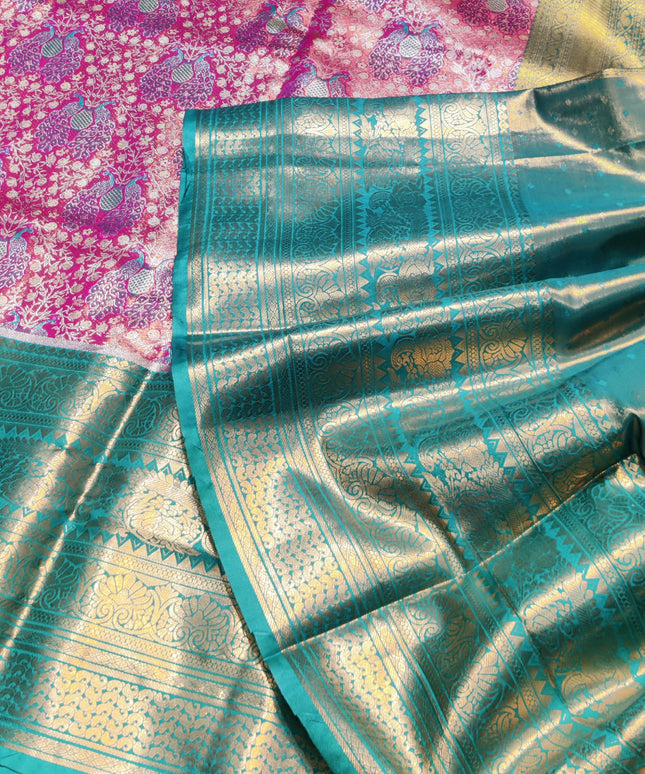 Kanchi pattu half fine Bridal Saree -HF262