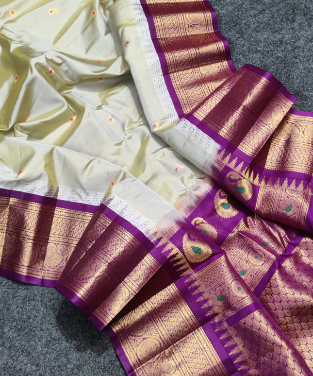 Gadwal Handloom Pure silk saree - GPS163
