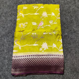 Chinon crepe silk saree -C21