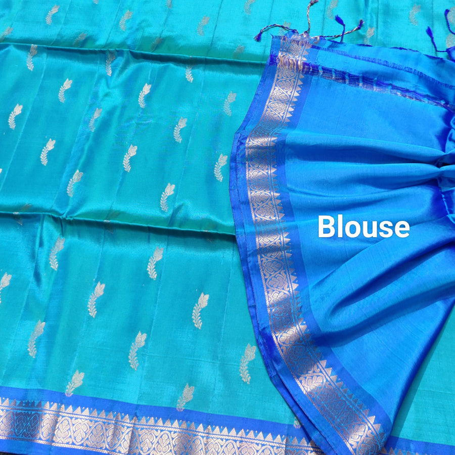Vintage Lightweight small border pattu - LWP426