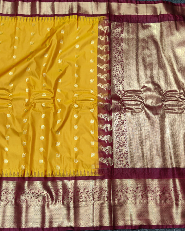 Gadwal Semi Silk Saree - GSM17 alternate view