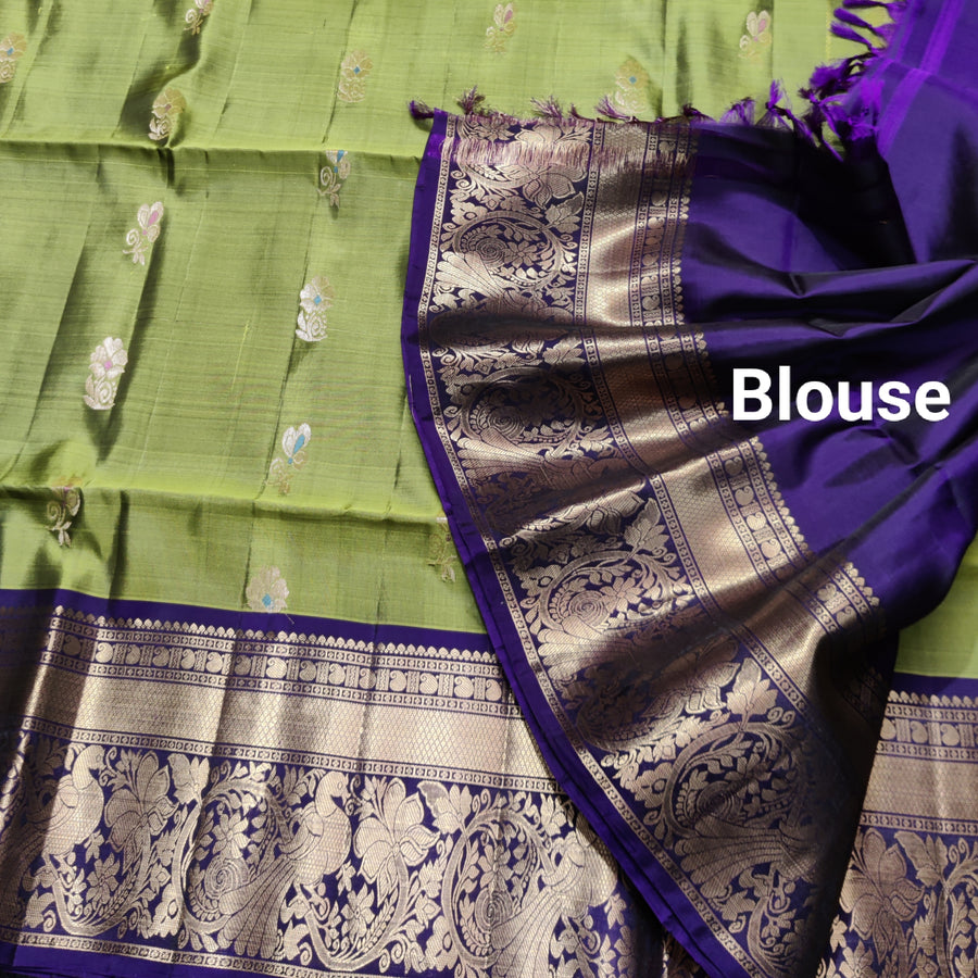 Meenakari kanchi lightweight pattu Saree - KMP17