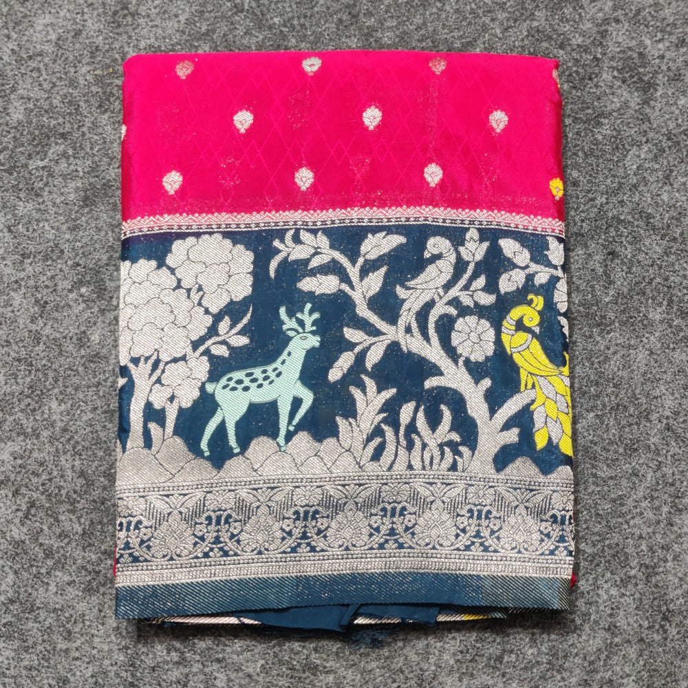 Chinon crepe silk Saree- C04