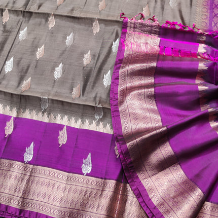 Lightweight pattu Scurt Border Saree - LWP86