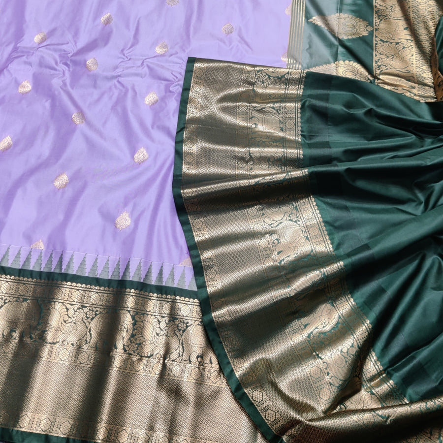 Gadwal Semi Silk Saree - GSM07