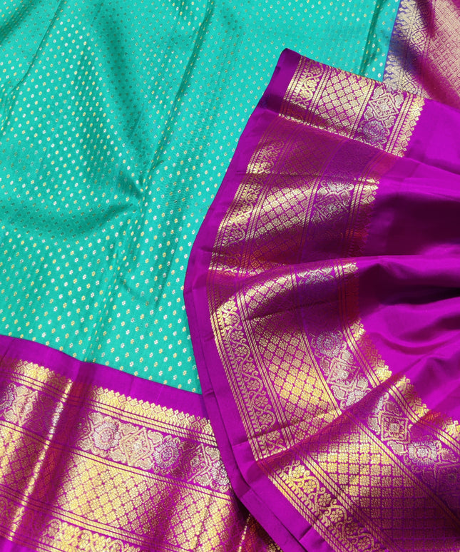Kanchi pure kuttu border Saree - KMP1290