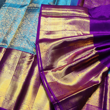 Kanchi Meenakari Brocade Pure handloom Silk Saree - KMP1987