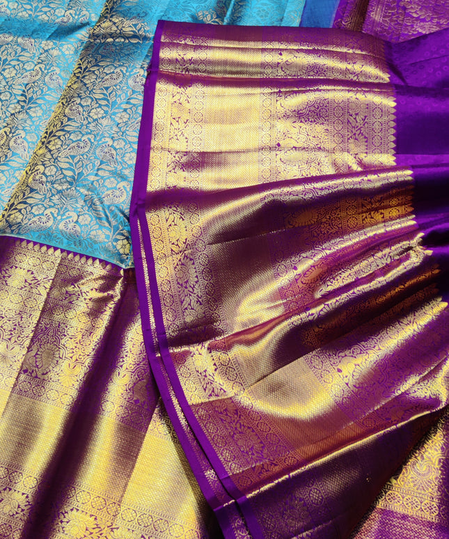 Kanchi Meenakari Brocade Pure handloom Silk Saree - KMP1987