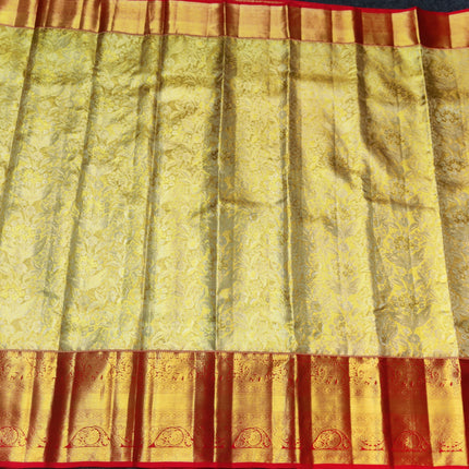 Kanchi Pattu Golden zari Bridal saree - KMP3036