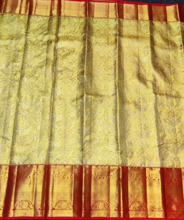Kanchi Pattu Golden zari Bridal saree - KMP3036