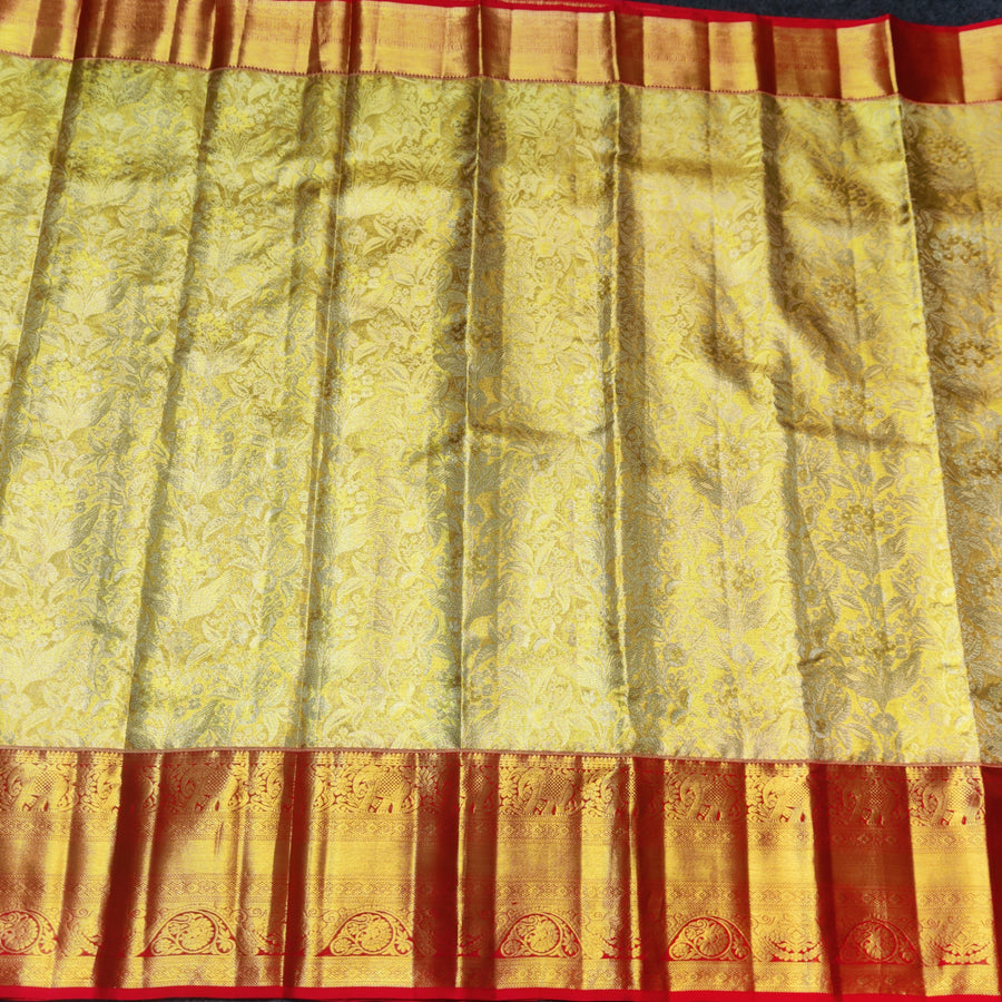 Kanchi Pattu Golden zari Bridal saree - KMP3036