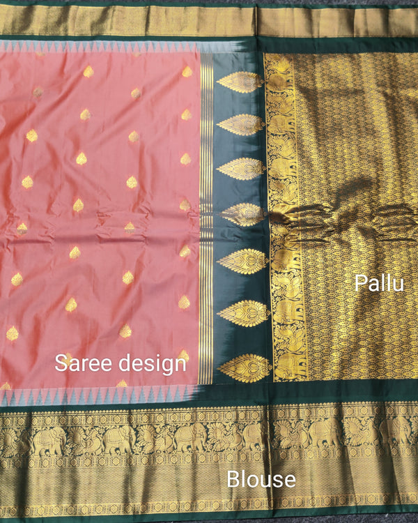 Gadwal Semi Silk Saree - GSM06 alternate view