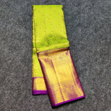 Kanchi Meenakari Brocade Pure handloom Silk Saree - KMP1643