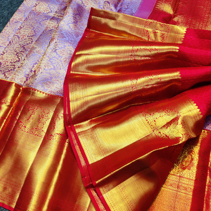 Kanchi Meenakari Brocade Pure handloom Silk Saree - KMP1642