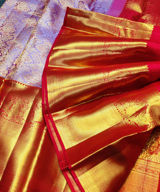 Kanchi Meenakari Brocade Pure handloom Silk Saree - KMP1642