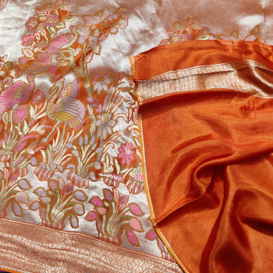 Banaras Tissue Allover Meenakari - BRS45