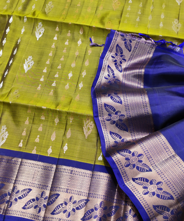Meenakari kanchi lightweight pattu Saree - KMP306