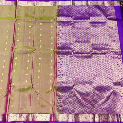 Kanchipattu small border saree - KMP205