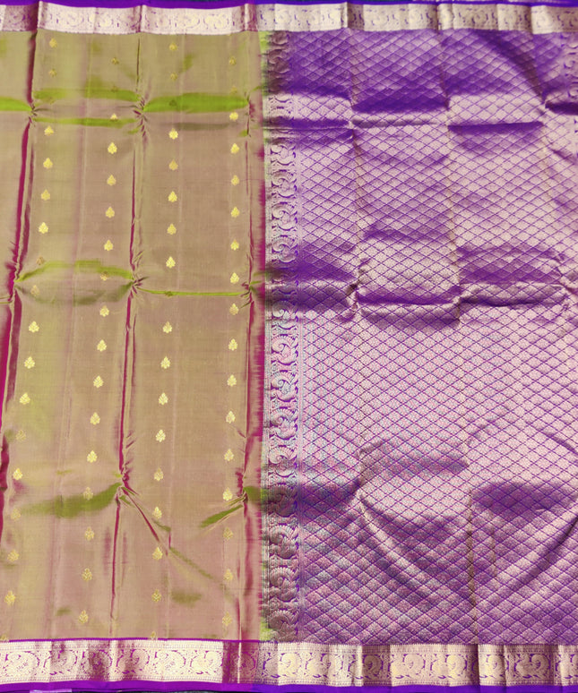 Kanchipattu small border saree - KMP205