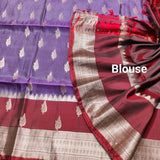 Lightweight pattu Scurt Border Saree - LWP07