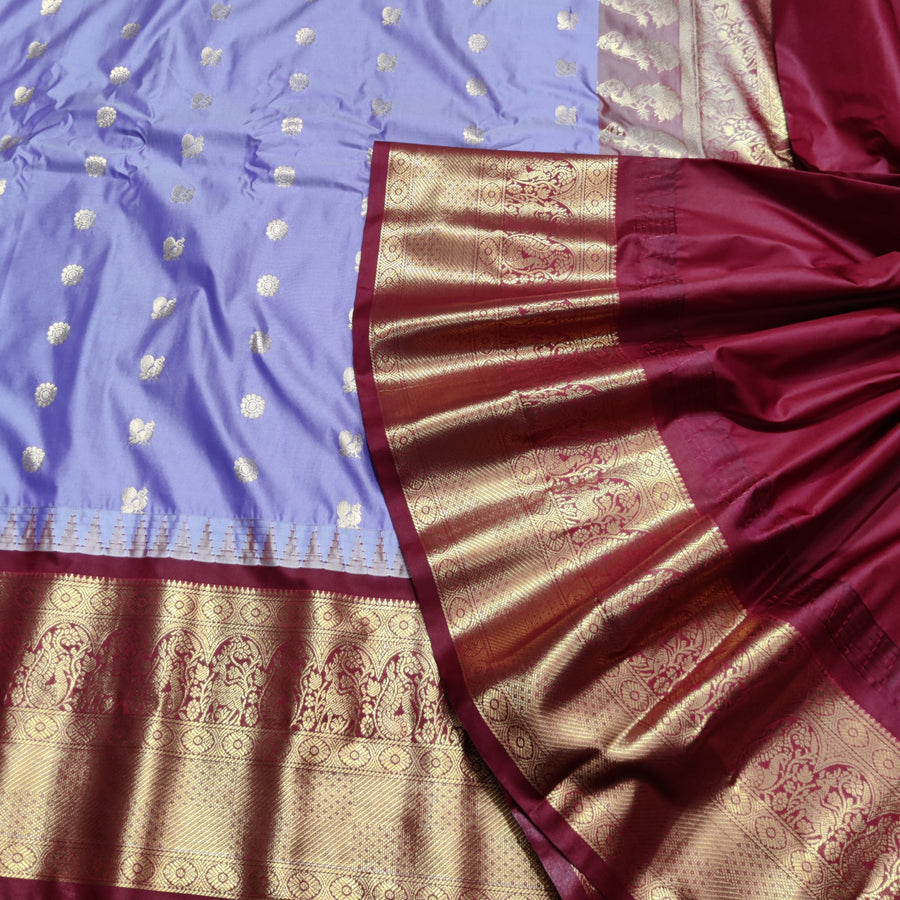 Gadwal Semi Silk Saree - GSM18