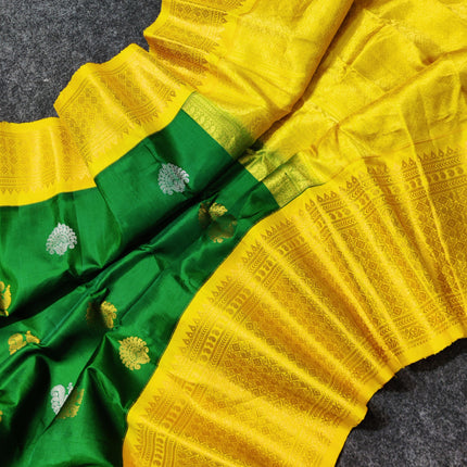 Gadwal pure handloom kuttu silk saree - GPS128