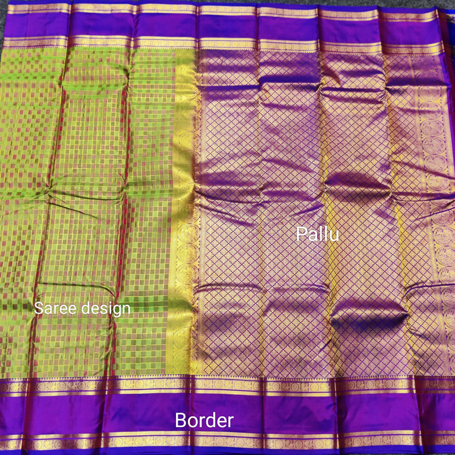 40% off Kanchi kuttu vintage Handloom saree - KMP57