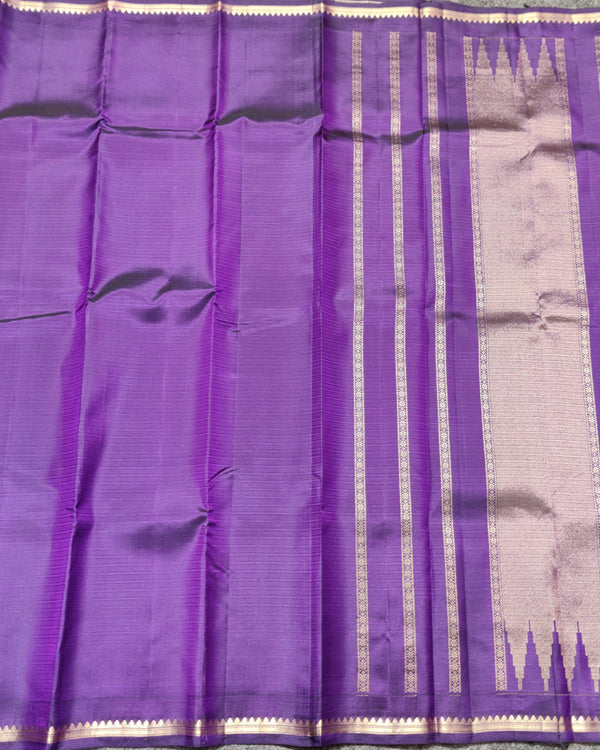 Kanchi pattu small border saree - KMP333 alternate view