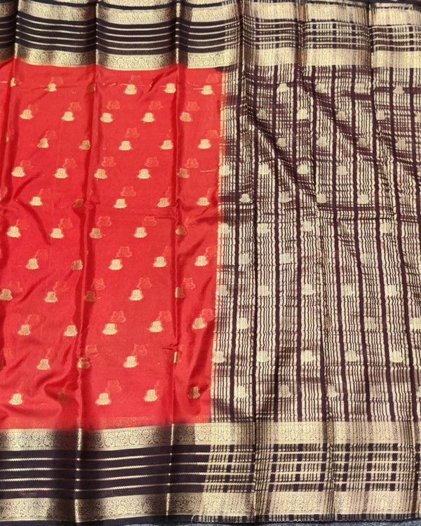 Mysore crepe semi silk saree - M04 alternate view