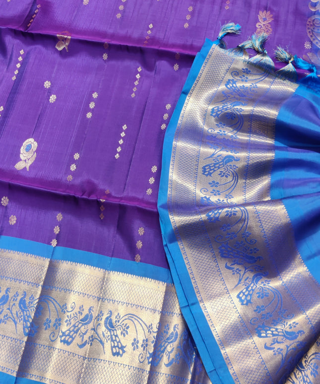 Meenakari kanchi lightweight pattu Saree - KMP132