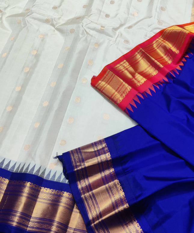 Gadwal Gangajamuna Pure silk saree - GPS176