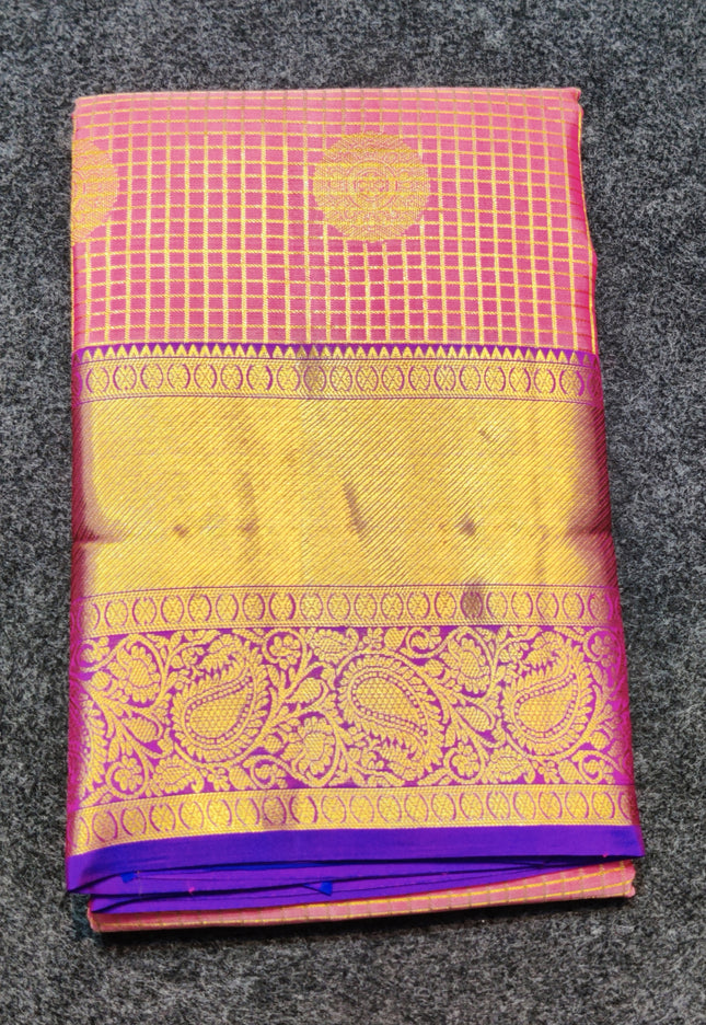 Kanchi Handloom Kuttu Pure Silk Saree - KMP2009