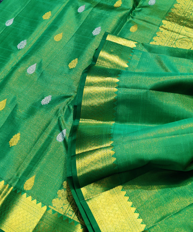 Kanchi Pure Handloom Tissue Silk Saree-KMP116