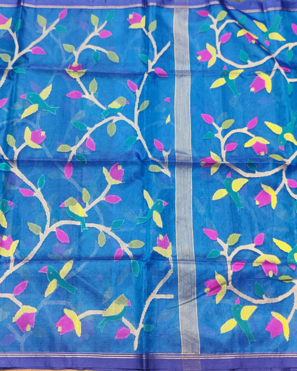 Jamdani handloom pure silk - JM14 alternate view