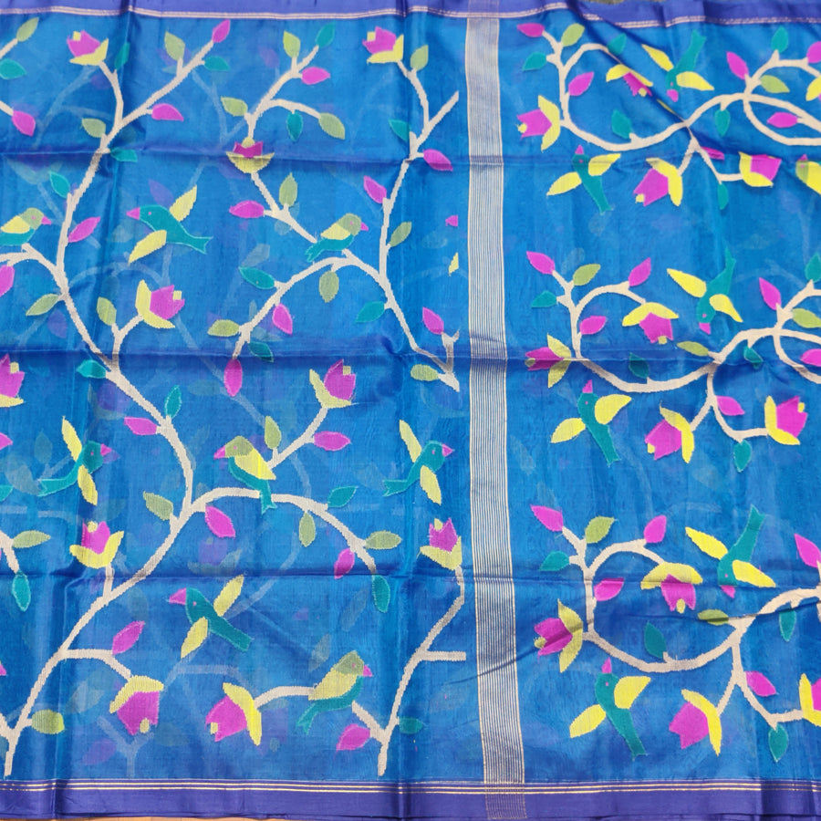 Jamdani handloom pure silk - JM14