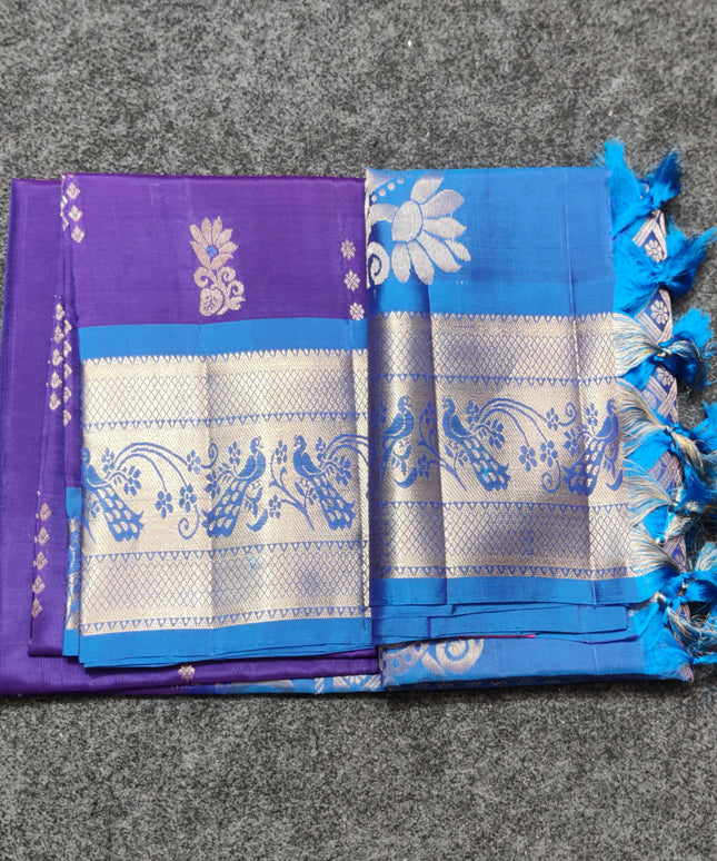 Meenakari kanchi lightweight pattu Saree - KMP132